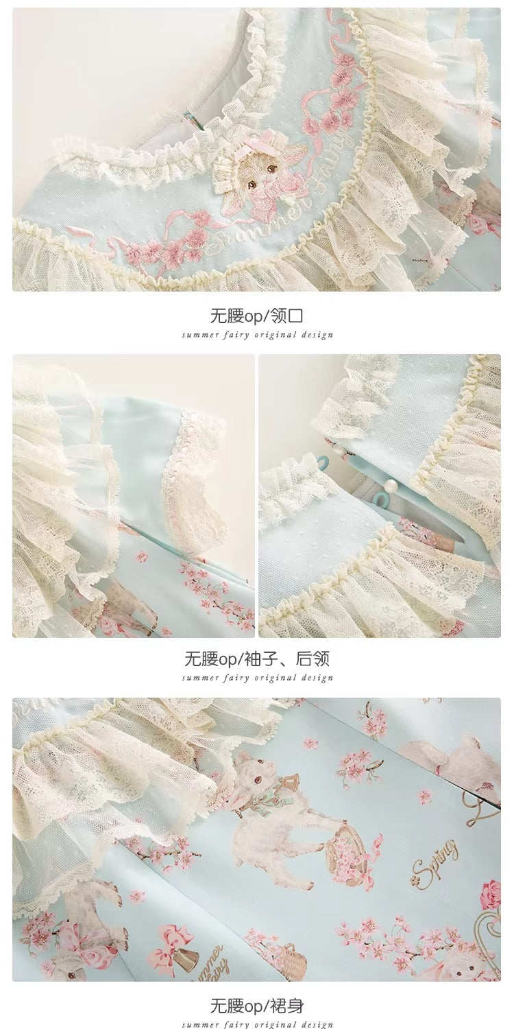 【受注予約~4/2】Sakura Sheep ワンピース【仲夏物語】
