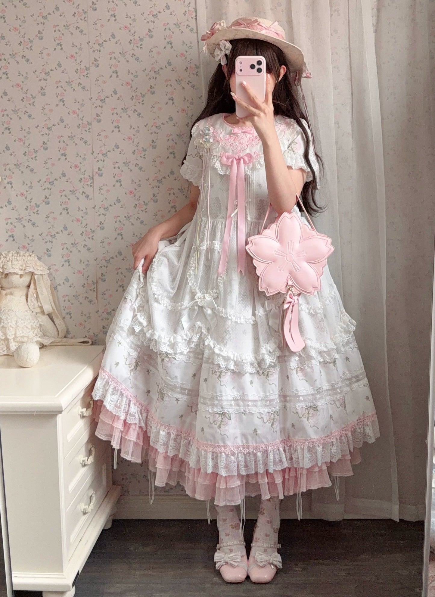 【受注予約~9/8】夏咲の花々 ワンピース【Fairy Doll】