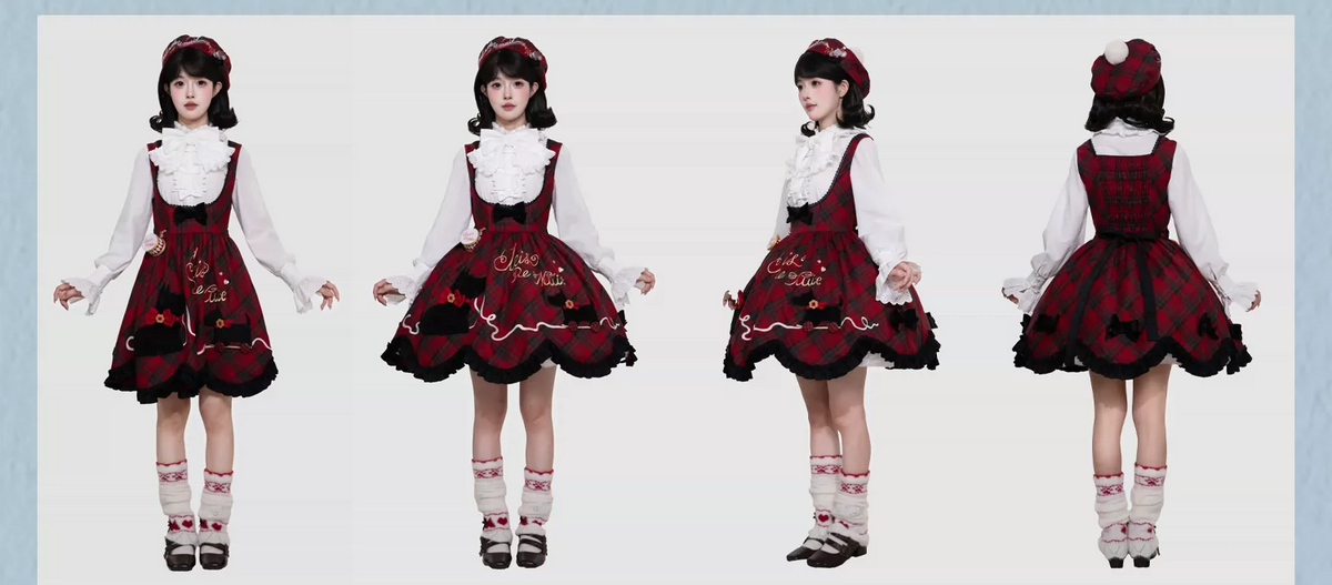 【受注予約~10/14】Puppy and WoolBall 2026ver. ジャンパースカート・サロペット【iris de nuit】