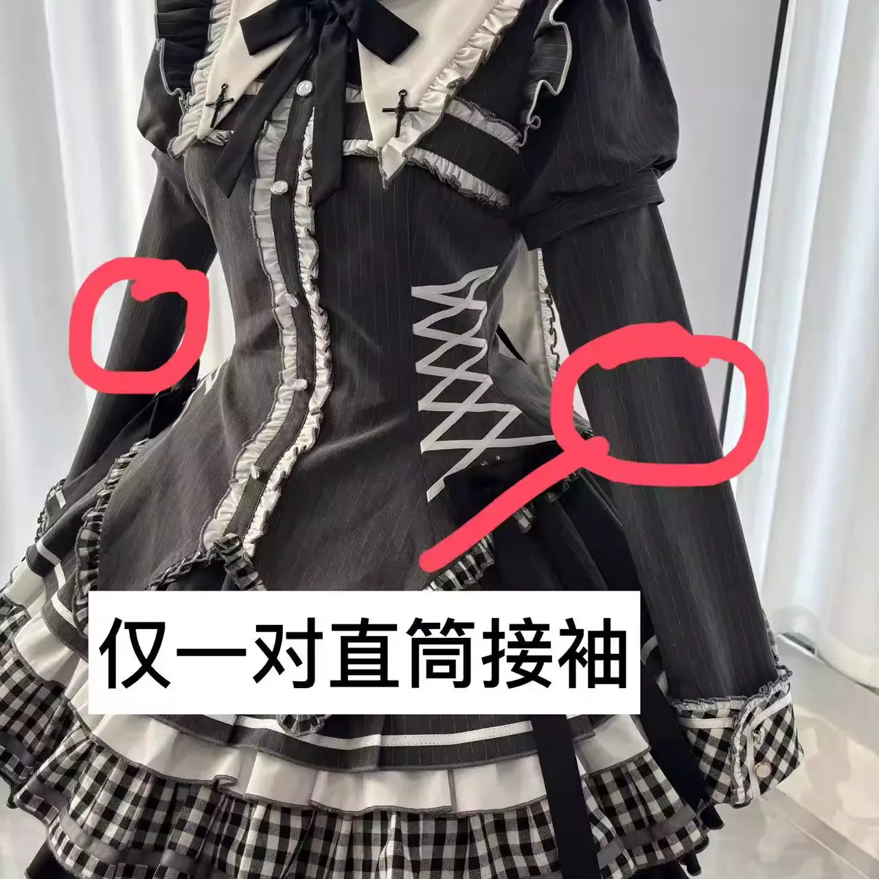 【受注予約~2/23】Berlin Testament ワンピース・付け袖【小欣】