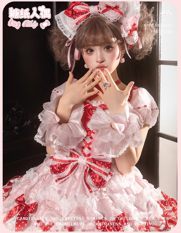 【受注予約~12/8】Candy Wrapper ワンピース【花与珍珠匣】