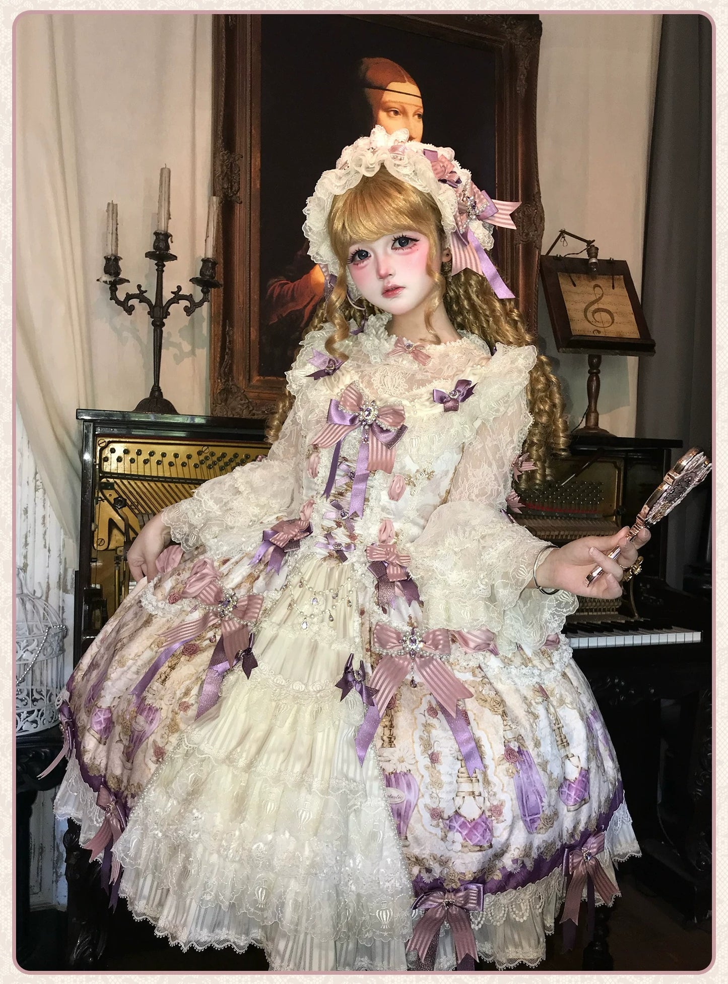 【受注予約~6/16】Antique Jewel Fragrance ジャンパースカート・フルセット【双生小熊】