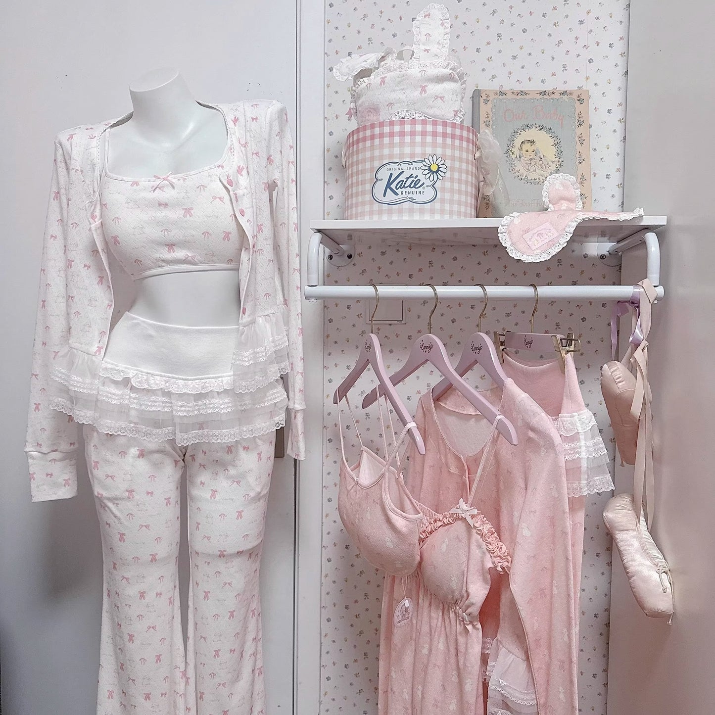 リボンナイトウェア【Sheep Puff】