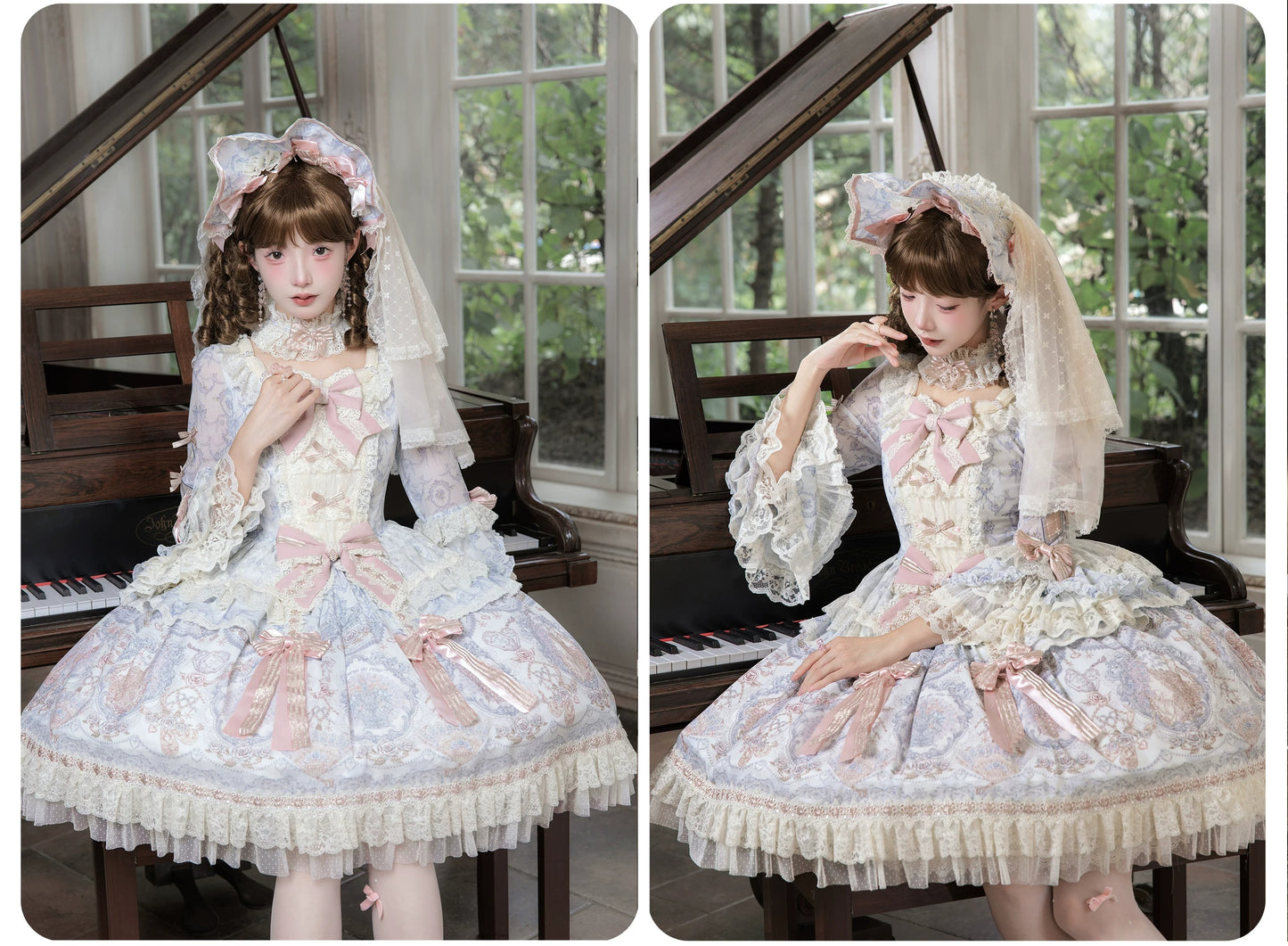 【受注予約~9/13】Scent of Roses ワンピース・ジャンパースカート【LittlePlum】