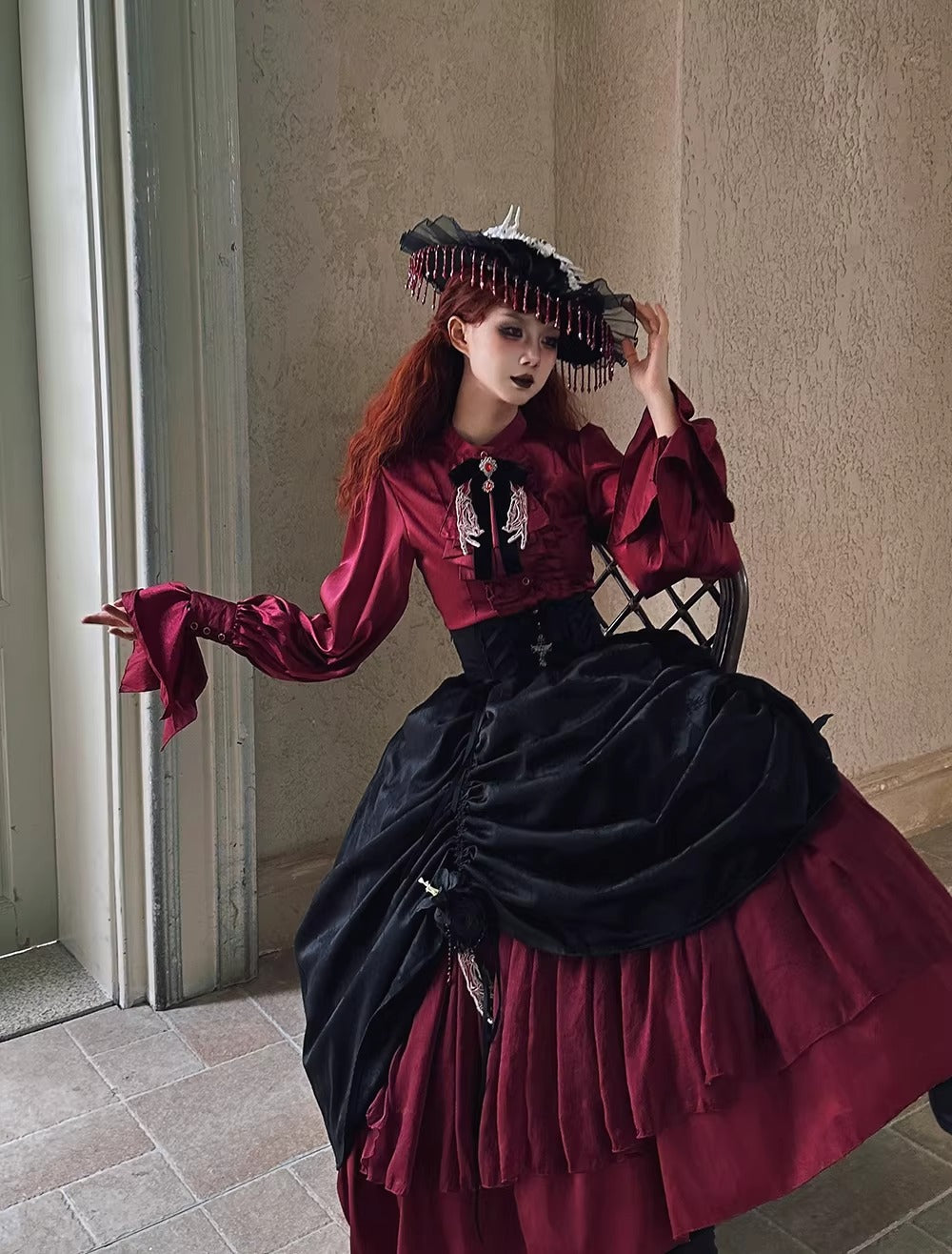 【受注予約~2/24】Returning on a Moonlit Night スカート【Miss Point】