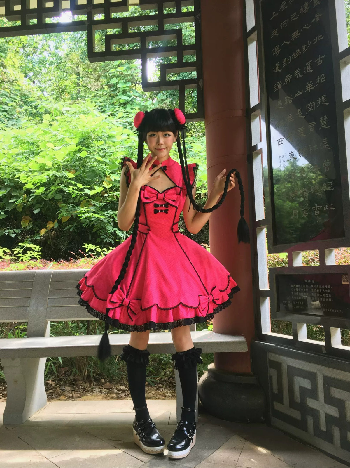 【受注予約~10/6】Cinnabar Decree ワンピース・お団子セット【Sugar Cookies】