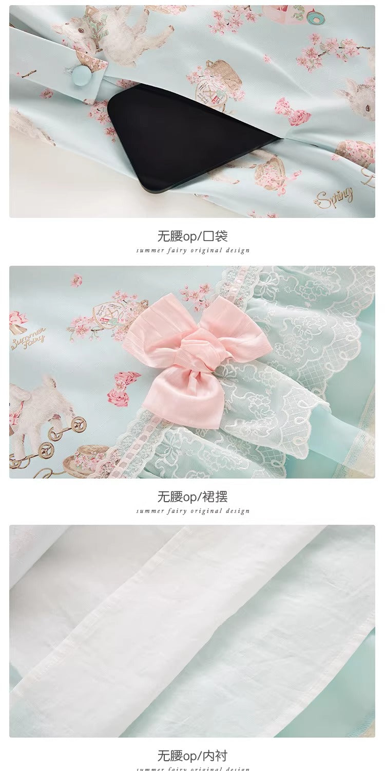 【受注予約~4/2】Sakura Sheep ワンピース【仲夏物語】