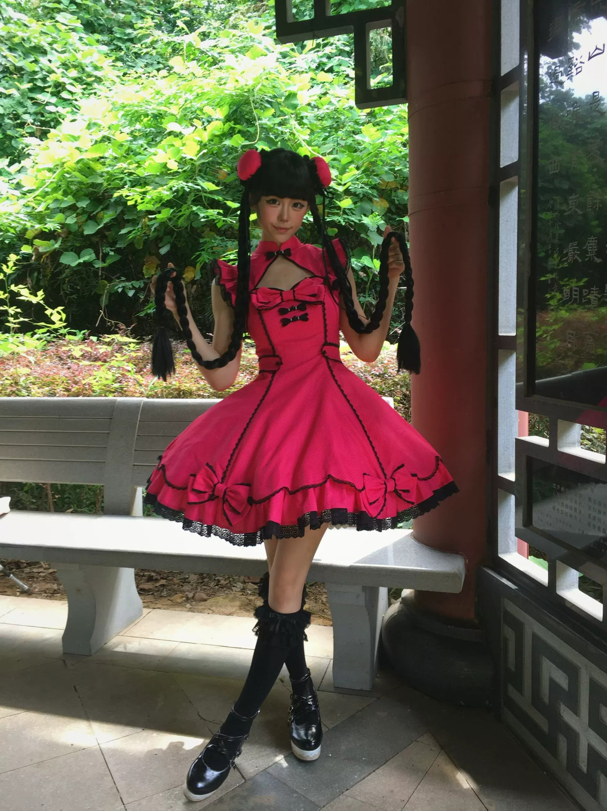 【受注予約~10/6】Cinnabar Decree ワンピース・お団子セット【Sugar Cookies】