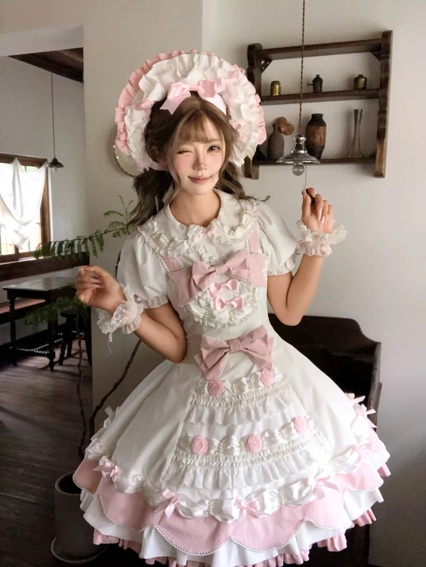 【受注予約~9/3】Floral Cake ジャンパースカート・ブラウス・スカート【Sugar Cookies】