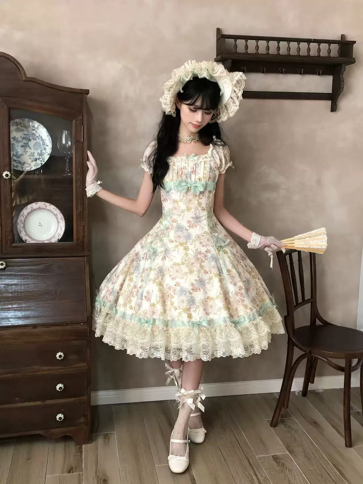 【受注予約~10/6】月下香 ワンピース【sara bell】