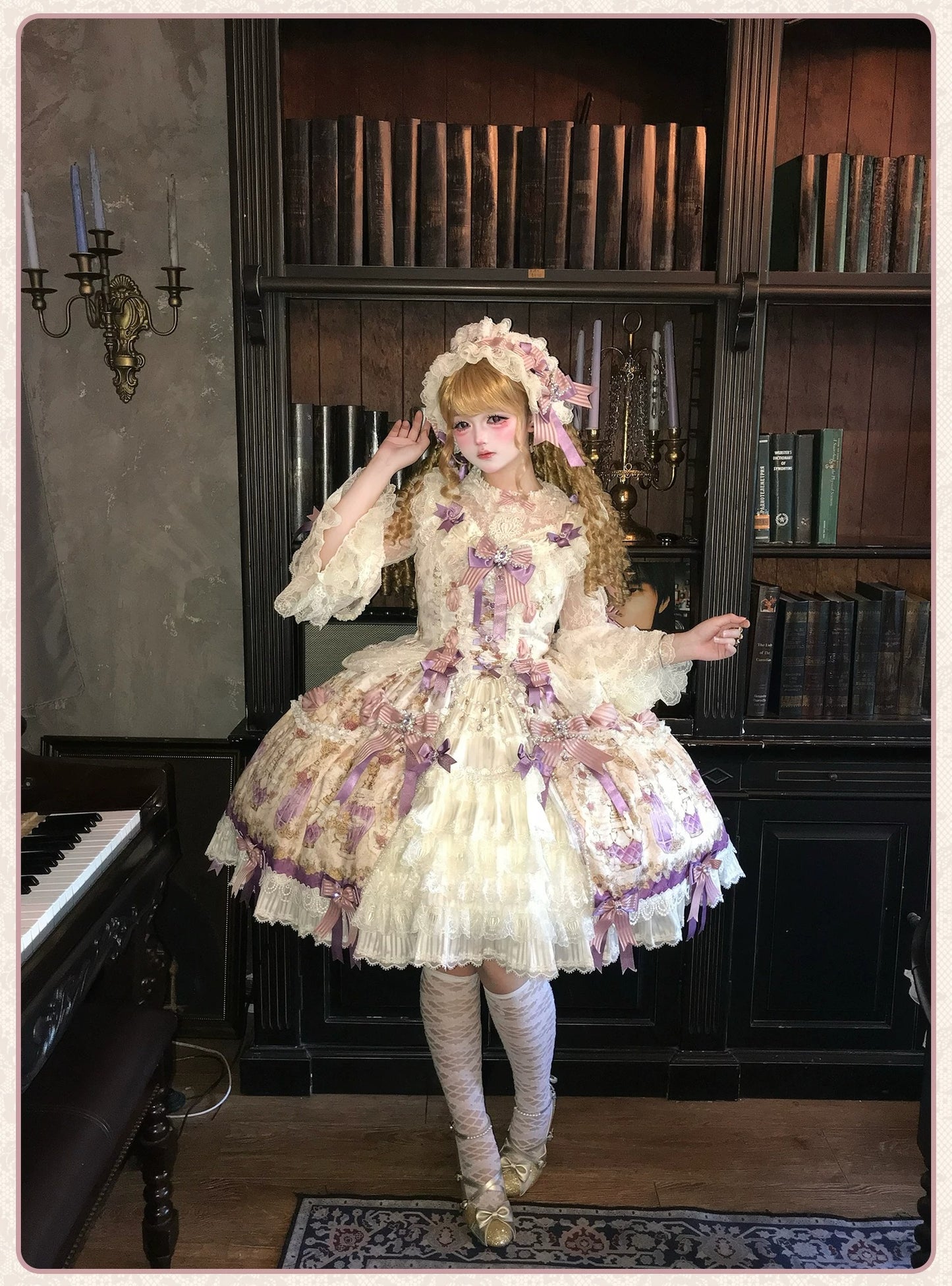 【受注予約~6/16】Antique Jewel Fragrance ジャンパースカート・フルセット【双生小熊】