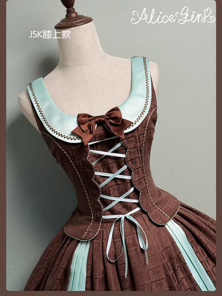 【受注予約~3/3】Chocolate Bear ジャンパースカート・スカート【Alice Girl】