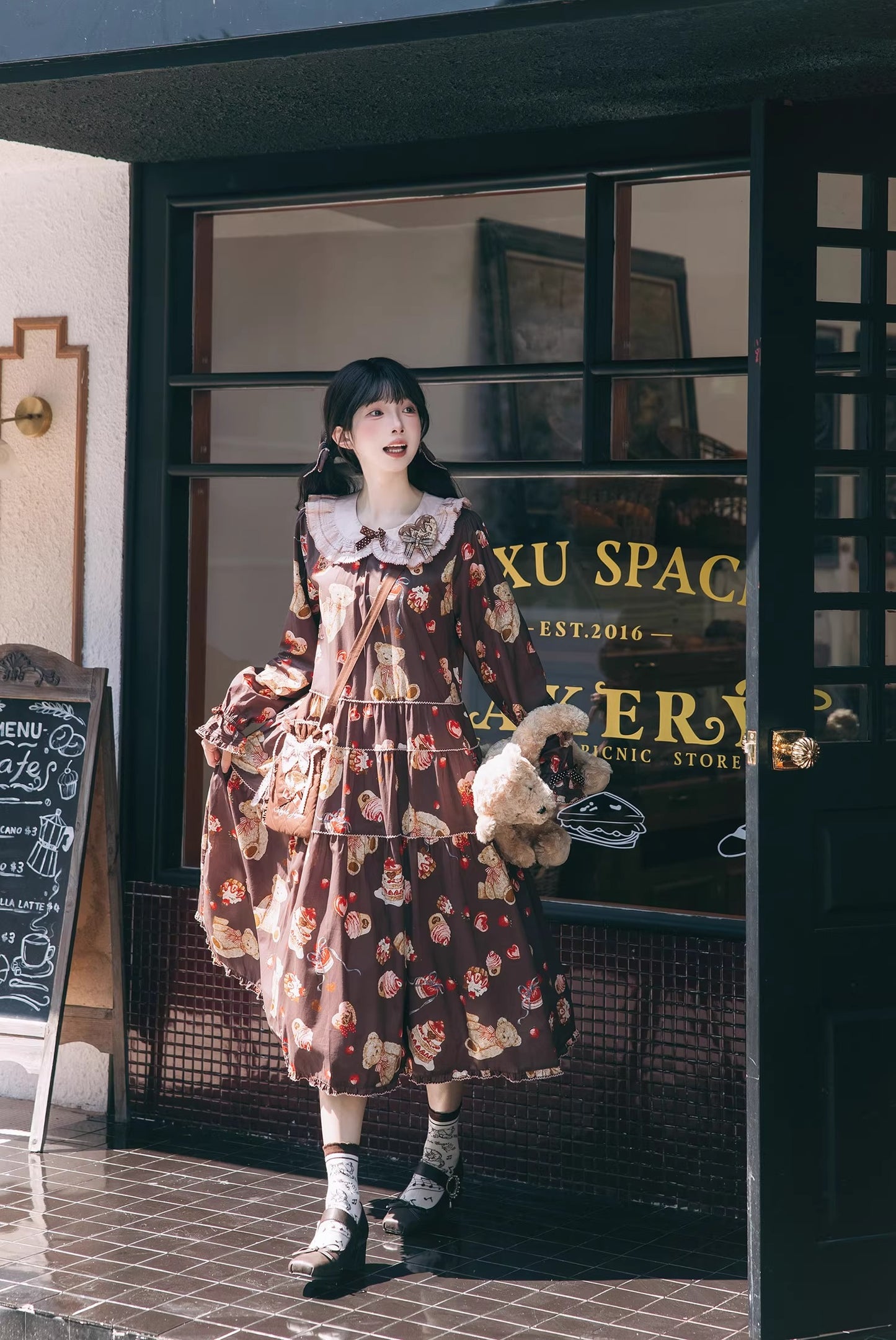 【受注予約~10/9】Chocolate Bear 2.0 ワンピース【Maple Sugar】