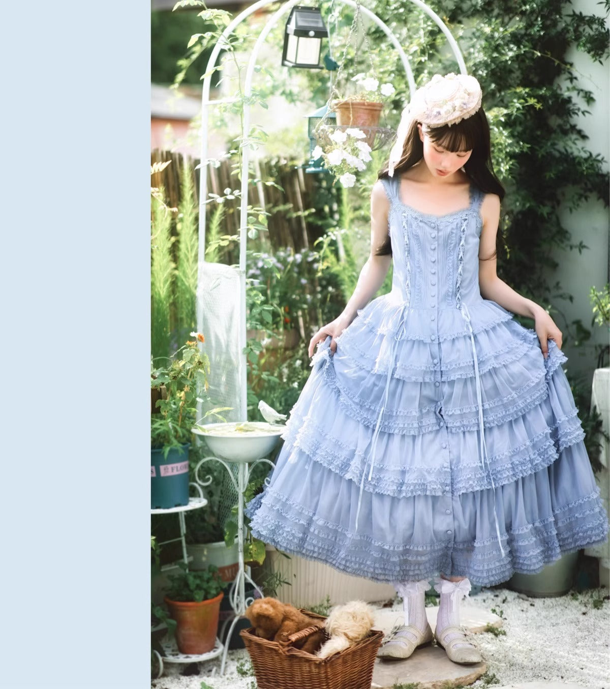 【受注予約~12/24】Lillian's Summer ジャンパースカート(タイプ1・ロング丈)【Spring Flower Language】