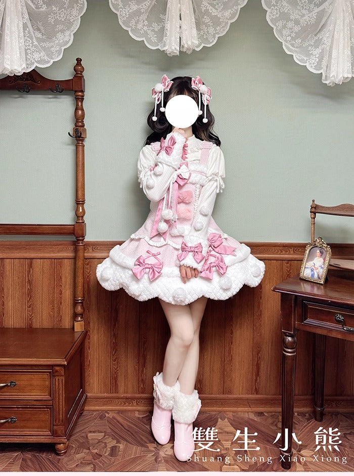 【受注予約~10/23】Frosted Sugar Rabbit ジャンパースカート・サロペット【双生小熊】