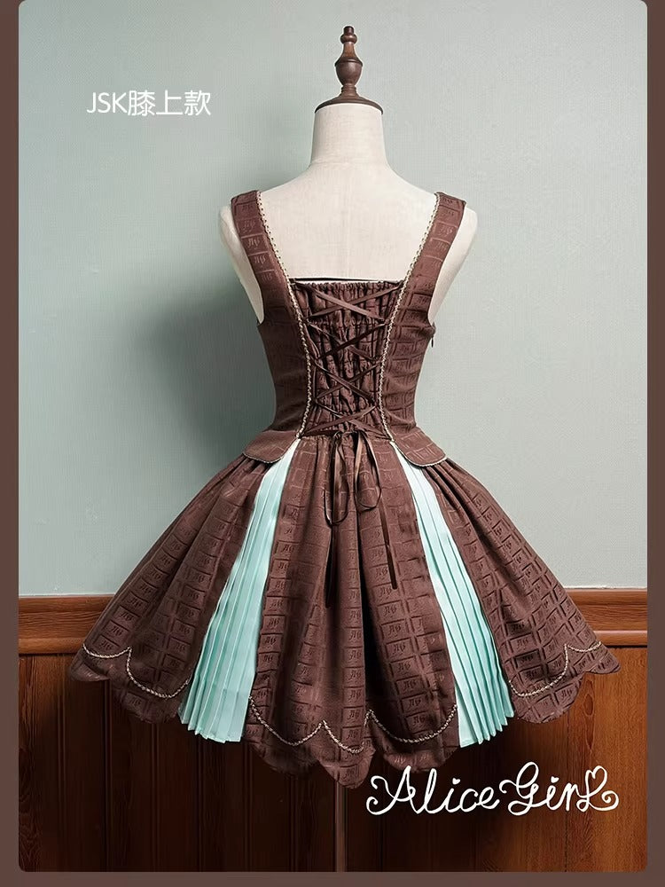 【受注予約~3/3】Chocolate Bear ジャンパースカート・スカート【Alice Girl】