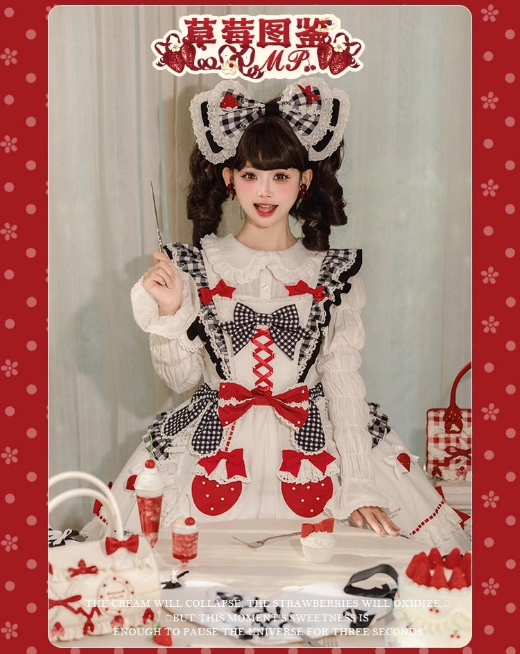 【受注予約~11/18】Strawberry Cake Illustration カーディガン・ニットトップス【花与珍珠匣】