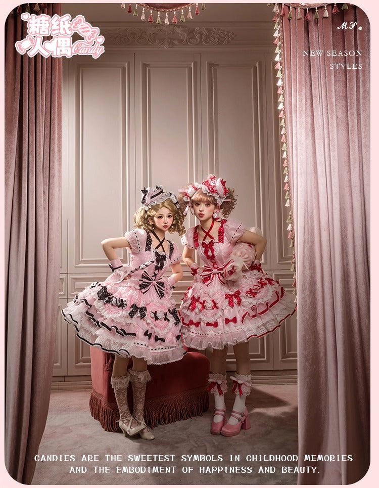 【受注予約~12/8】Candy Wrapper ワンピース【花与珍珠匣】