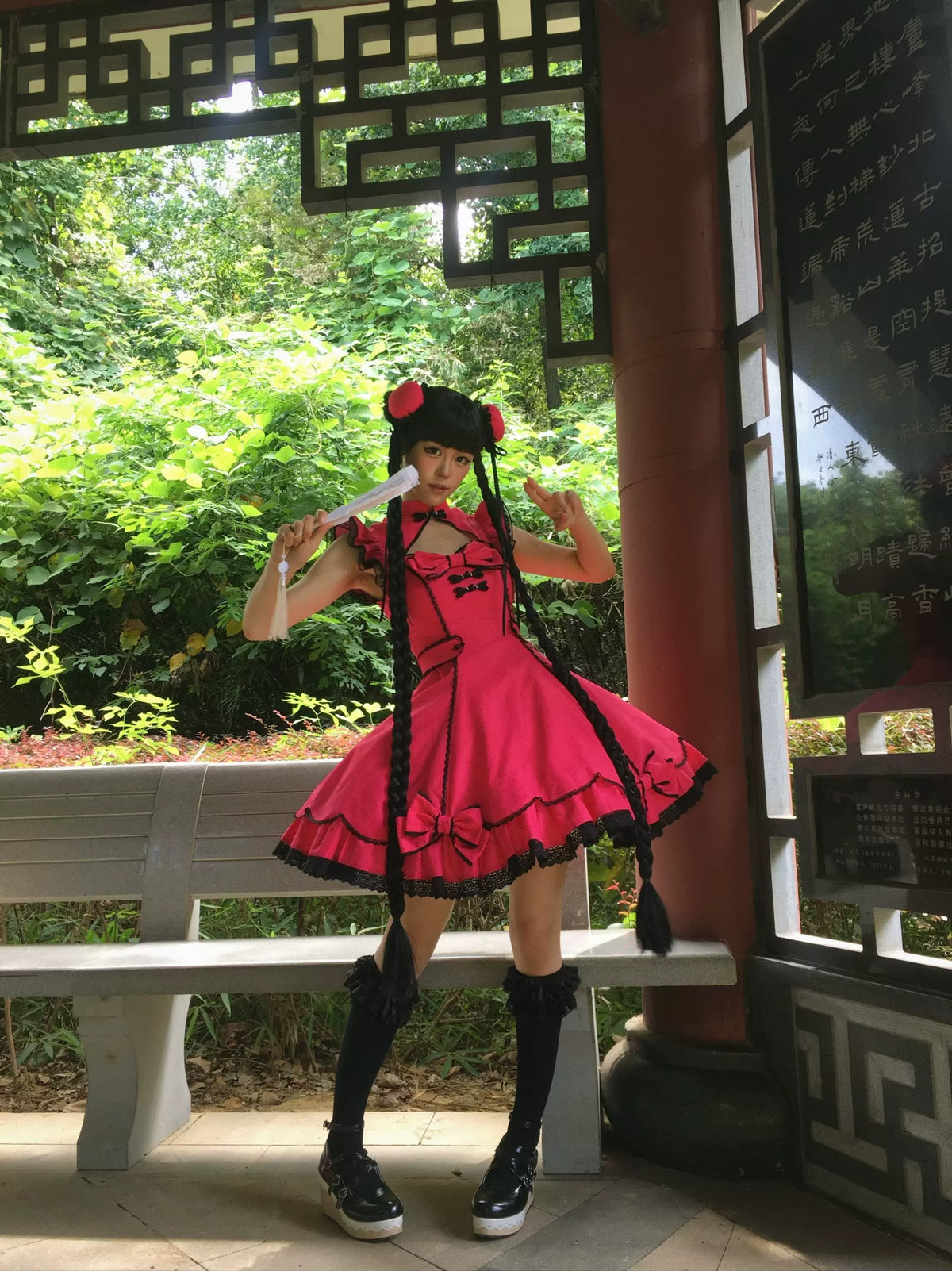 【受注予約~10/6】Cinnabar Decree ワンピース・お団子セット【Sugar Cookies】