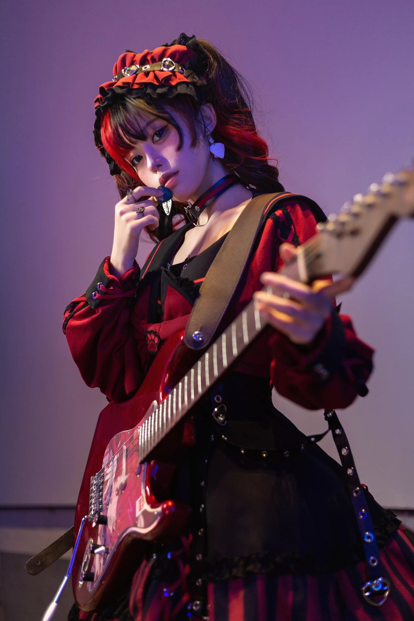 【受注予約~10/6】水色キャット フルセット(レッド・パープル)【Sakura】