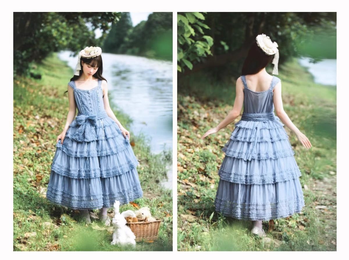 【受注予約~12/24】Lillian's Summer ジャンパースカート(タイプ1・ショート丈)【Spring Flower Language】