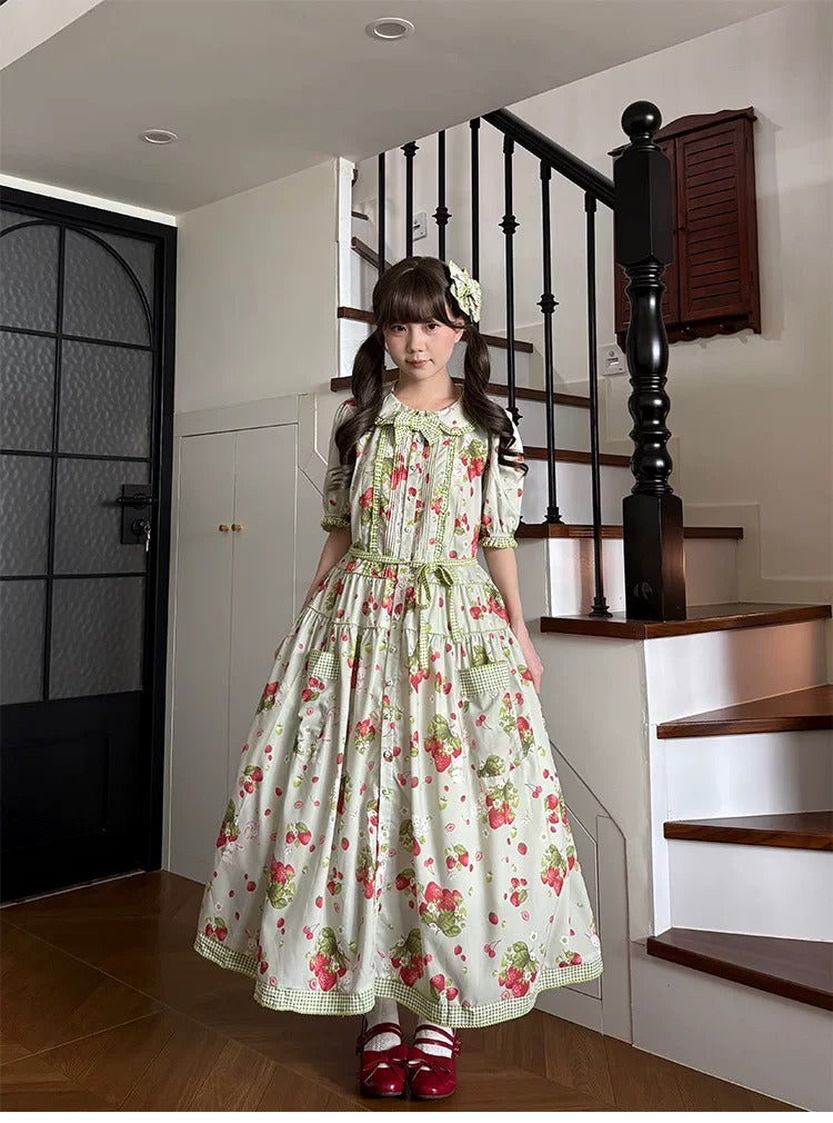【受注予約~7/30】Summer Strawberry Bunny ワンピース【Beleganty】