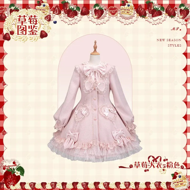 【受注予約~8/27】Strawberry Cake Illustration コート【花与珍珠匣】
