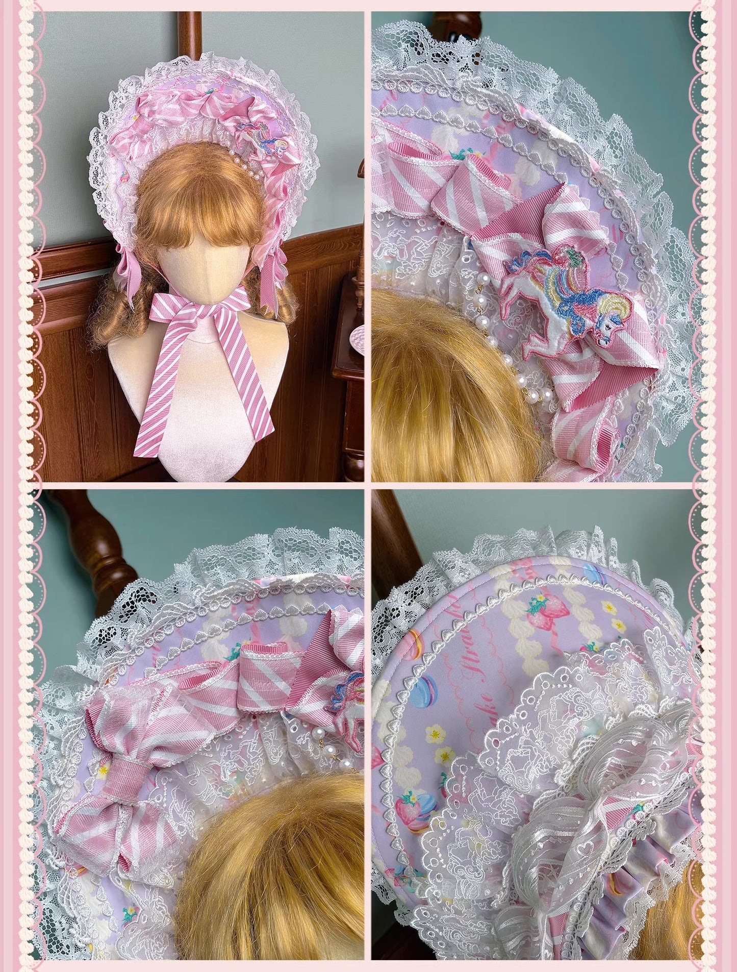 【受注予約~4/27】Pastel Macarons アクセサリー【双生小熊】