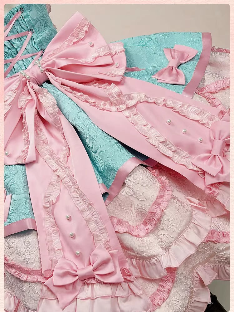 【受注予約~4/1】Sweetheart Petals ワンピース・付け袖【Alice Girl】