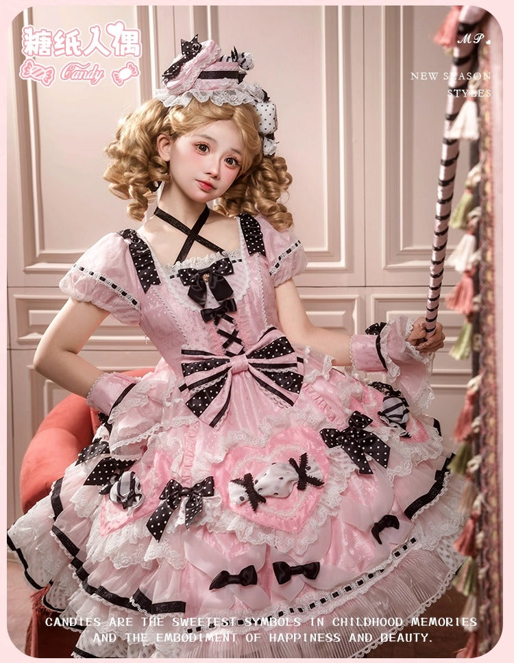 【受注予約~12/8】Candy Wrapper ワンピース【花与珍珠匣】