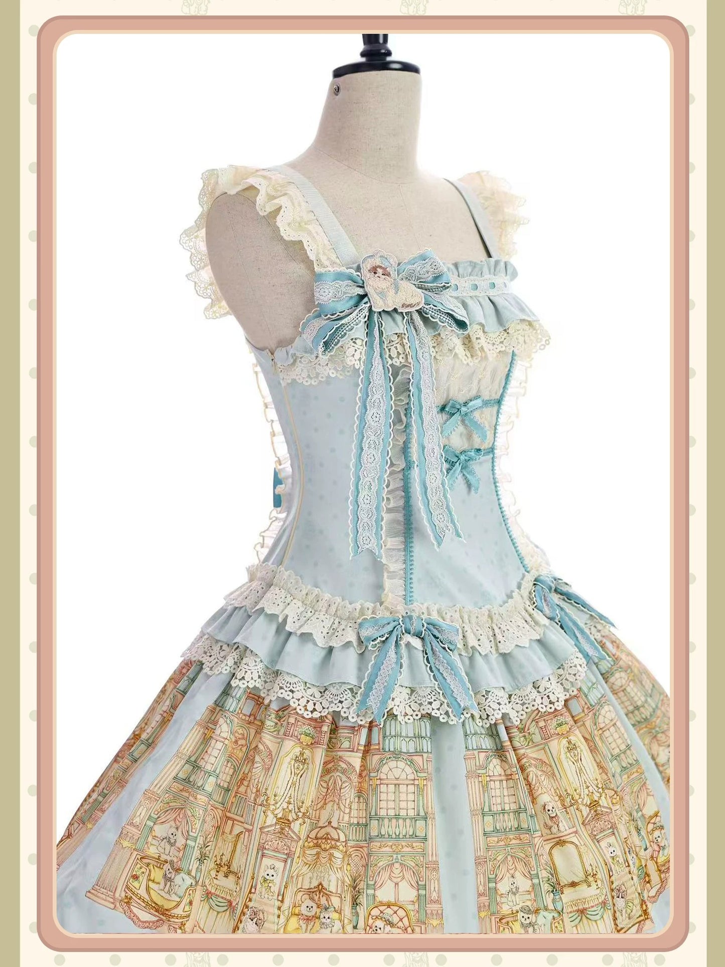 【受注予約~9/6】Fluffy Cat Castle ワンピース・ジャンパースカート【Alice Girl】