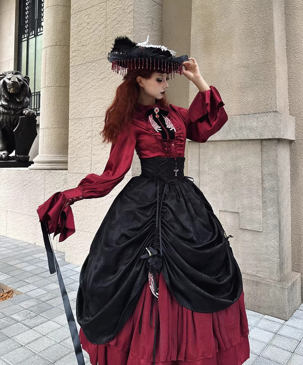 【受注予約~2/24】Returning on a Moonlit Night スカート【Miss Point】