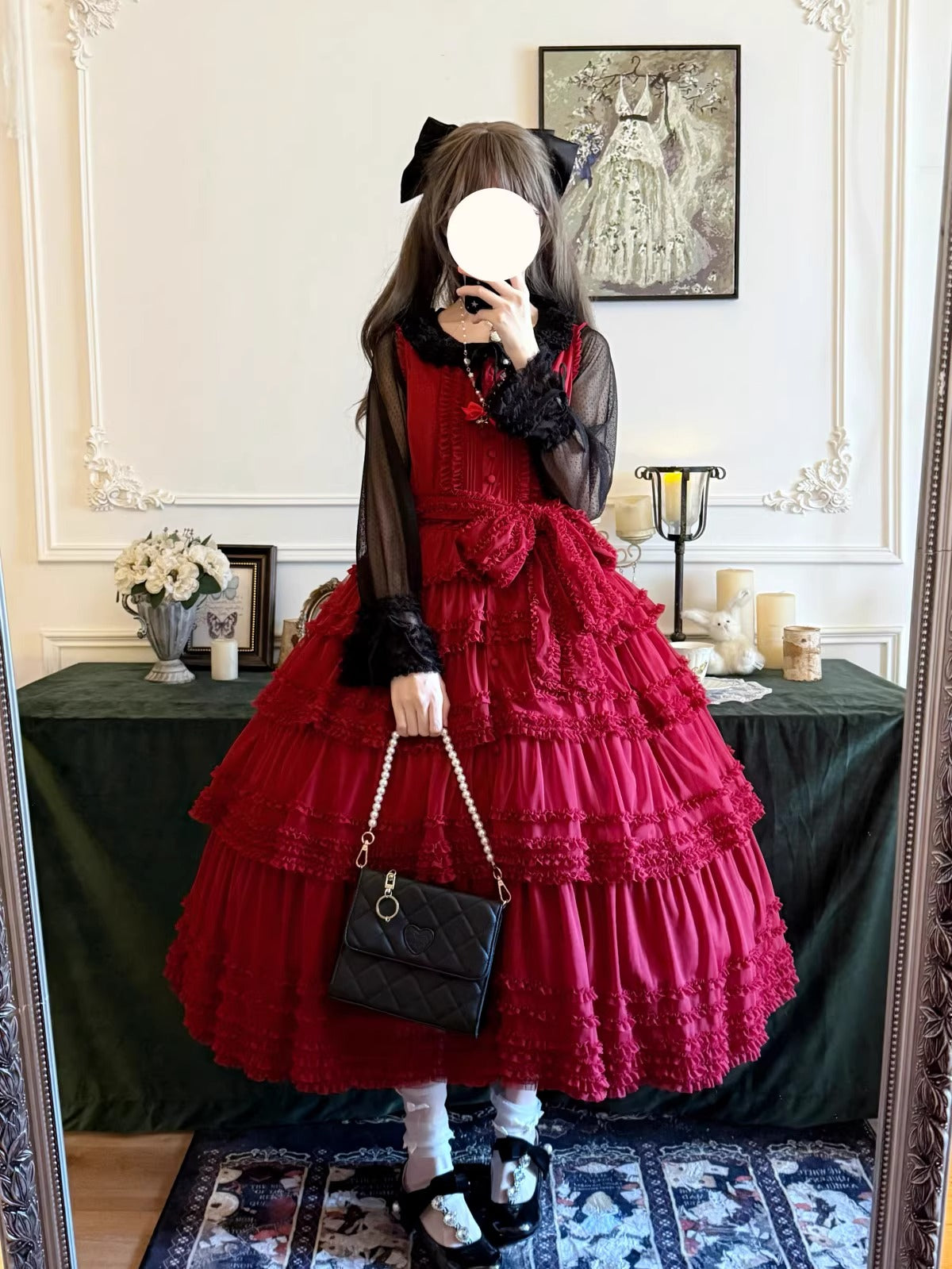 【受注予約~12/24】Lillian's Summer ジャンパースカート(タイプ2・ロング丈)【Spring Flower Language】