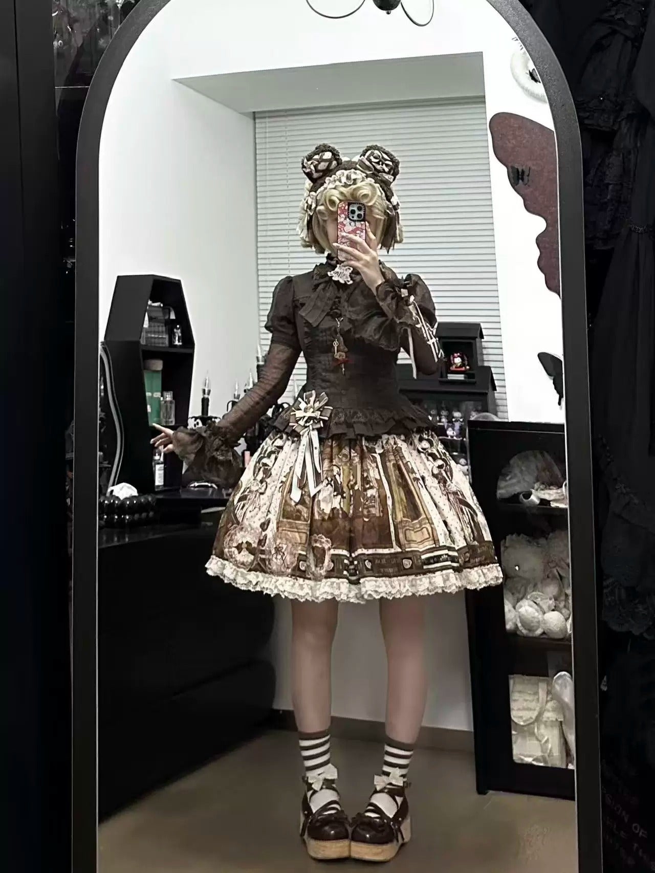 【受注予約~5/14】Antique Bear Shop スカート・コルセット・トップス【黒眼窩診療室】