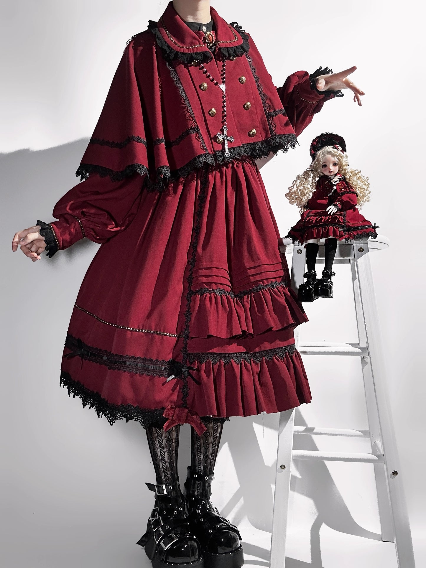 【受注予約~10/16】Dolls Night ケープ【Flower Banquet】