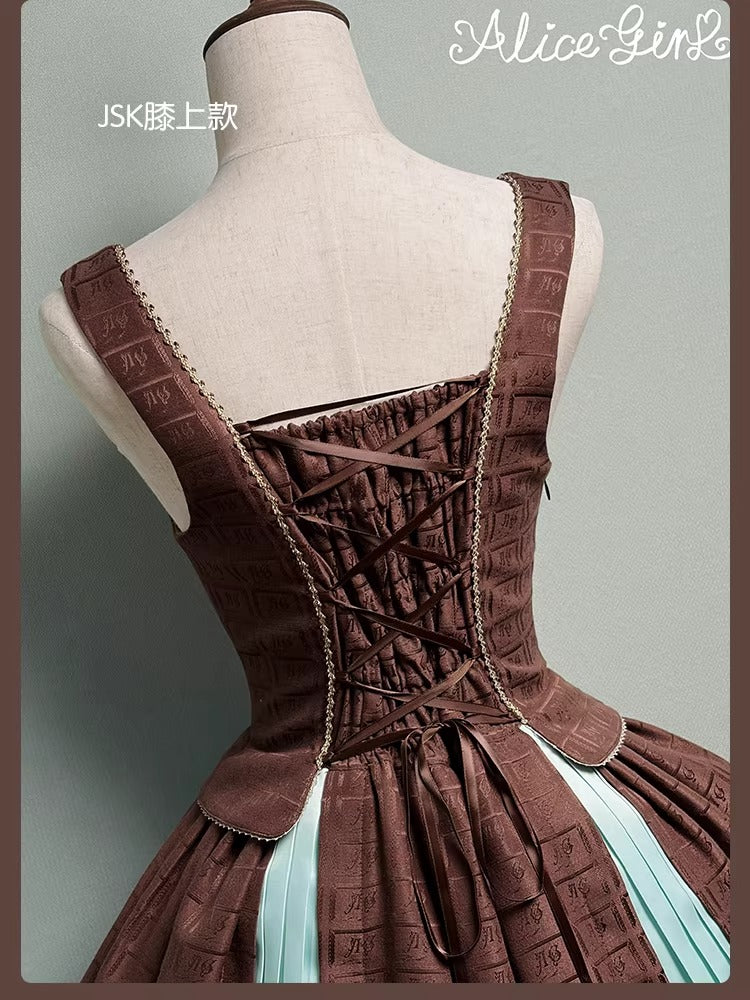 【受注予約~3/3】Chocolate Bear ジャンパースカート・スカート【Alice Girl】