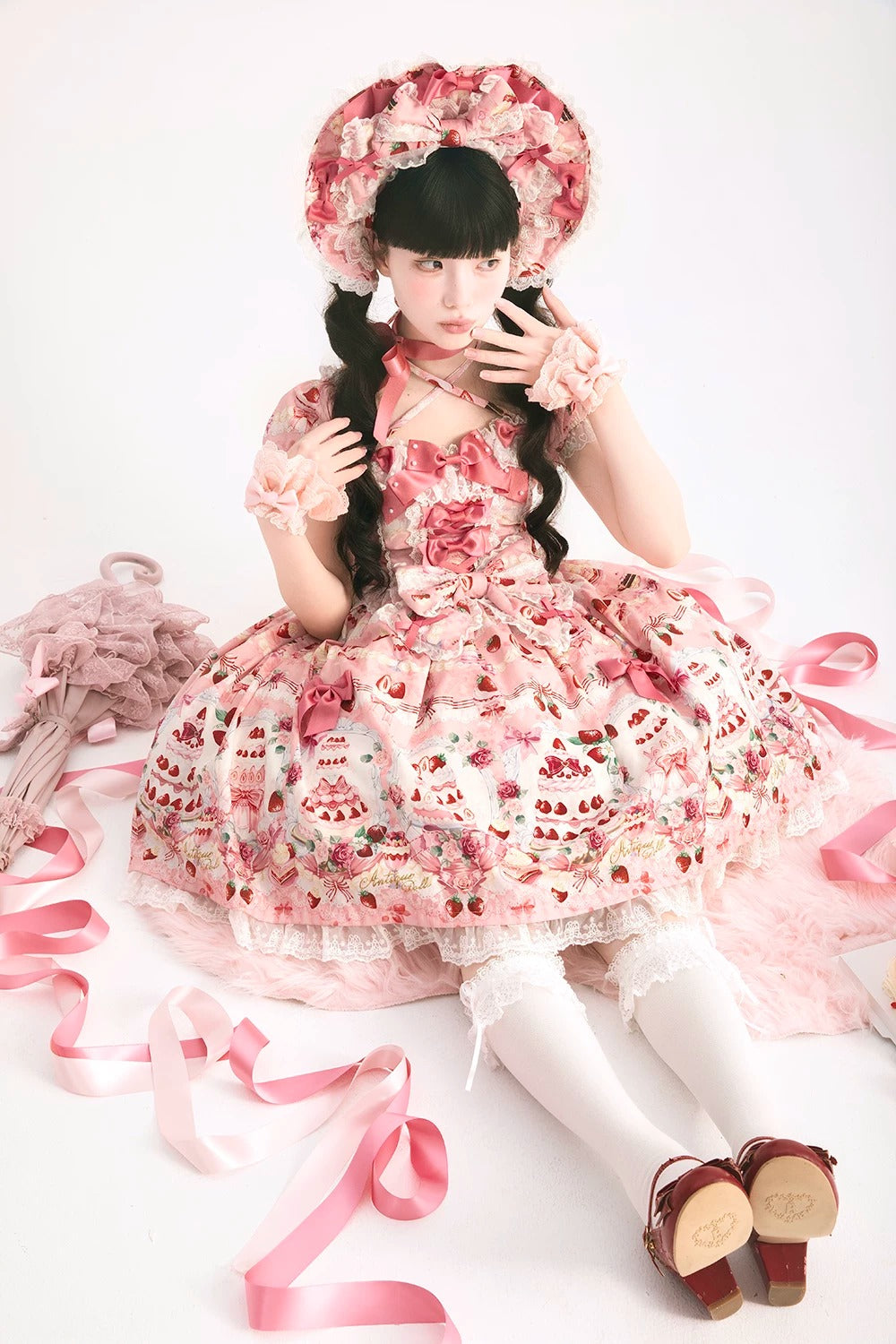 【受注予約~9/28】イチゴと花束 3.0 アクセサリー【Antique Doll】