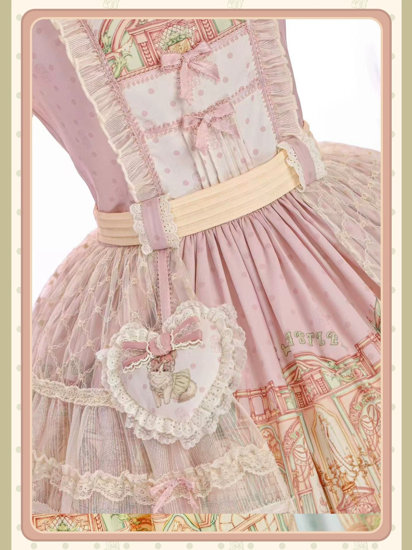 【受注予約~9/6】Fluffy Cat Castle ワンピース・ジャンパースカート【Alice Girl】