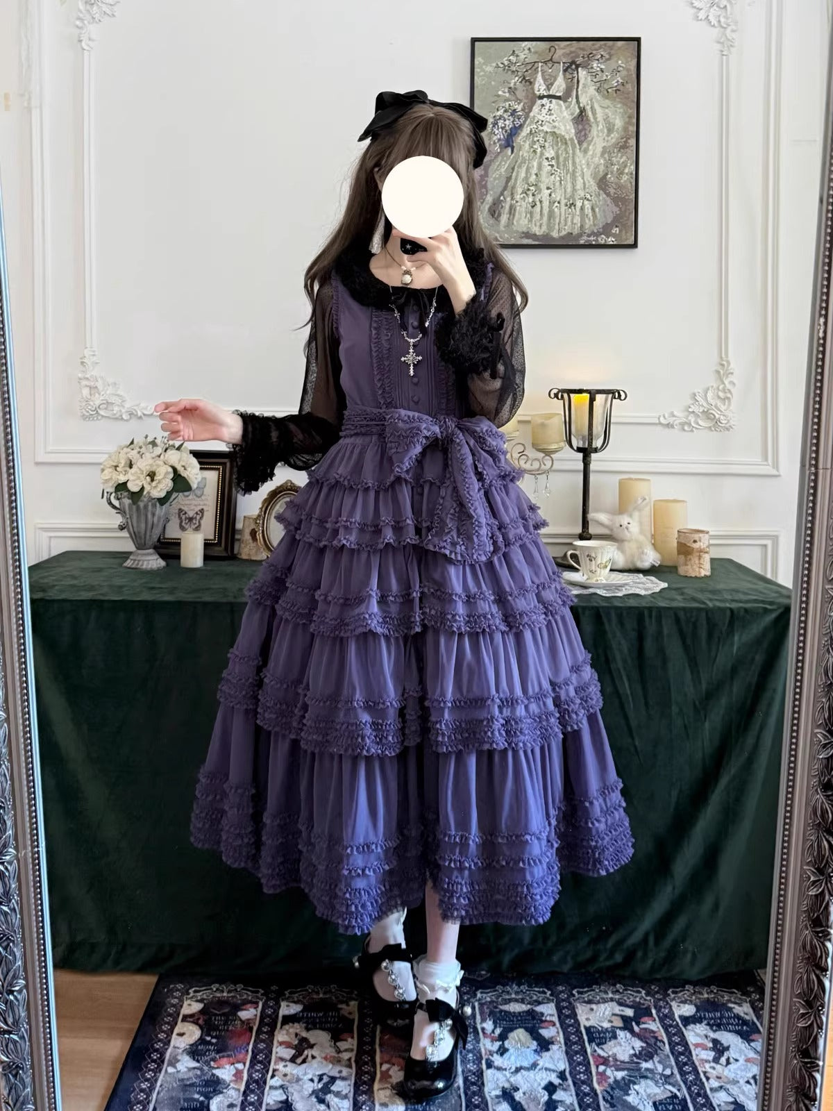 【受注予約~12/24】Lillian's Summer ジャンパースカート(タイプ2・ショート丈)【Spring Flower Language】