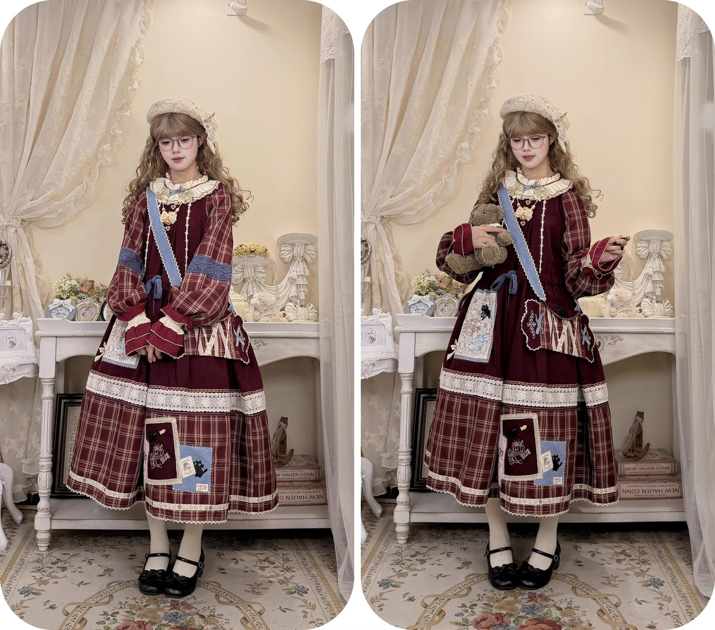 【受注予約~11/18】黒猫裁縫教室 フルセット【Peony】