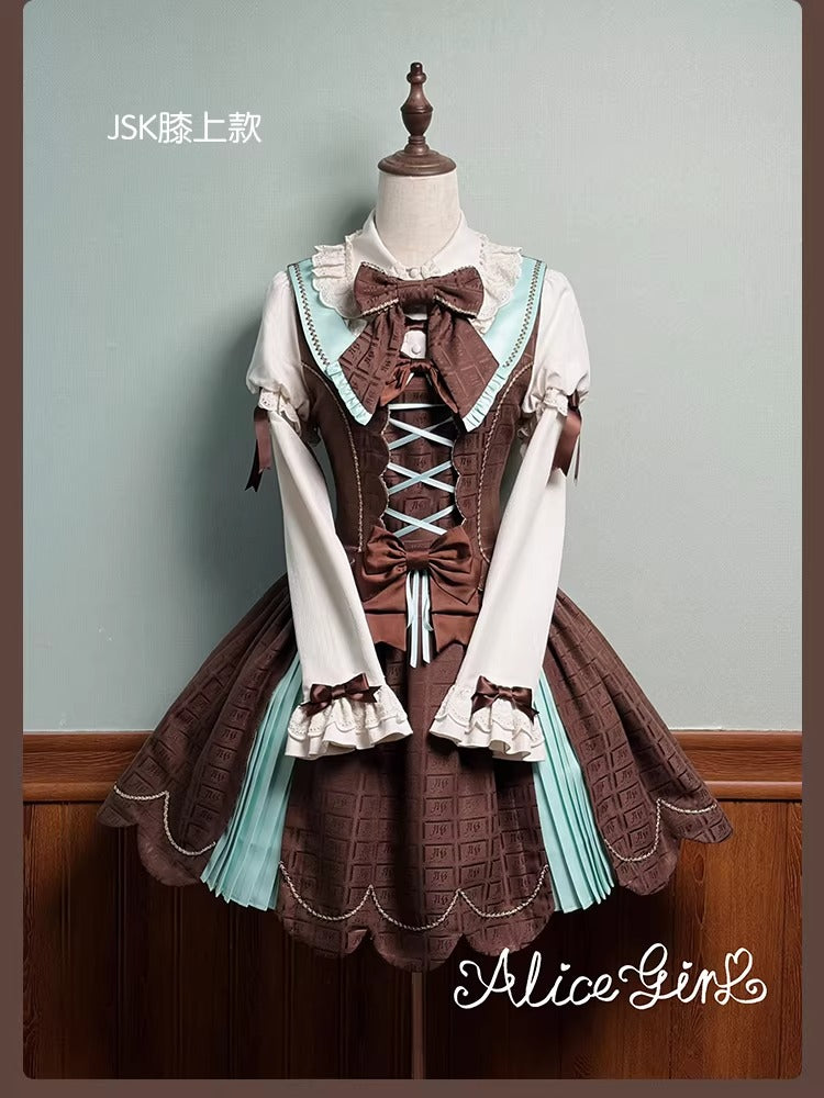 【受注予約~3/3】Chocolate Bear ジャンパースカート・スカート【Alice Girl】