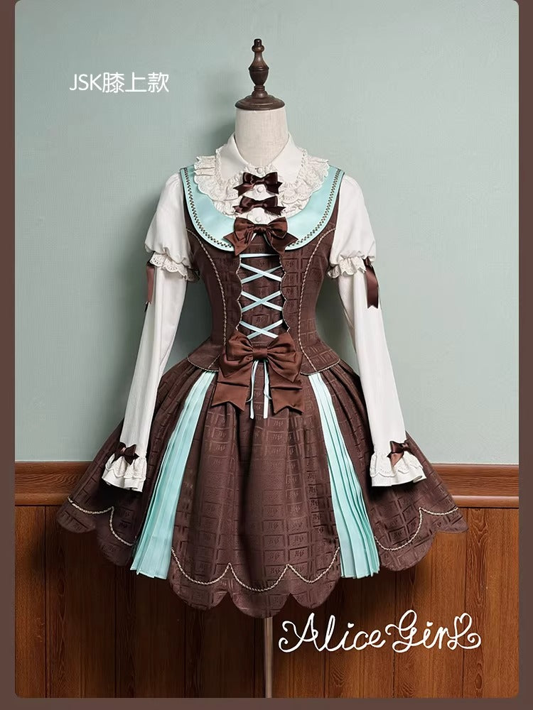 【受注予約~3/3】Chocolate Bear ジャンパースカート・スカート【Alice Girl】