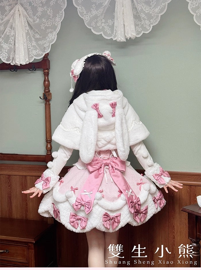 【受注予約~10/23】Frosted Sugar Rabbit ジャンパースカート・サロペット【双生小熊】