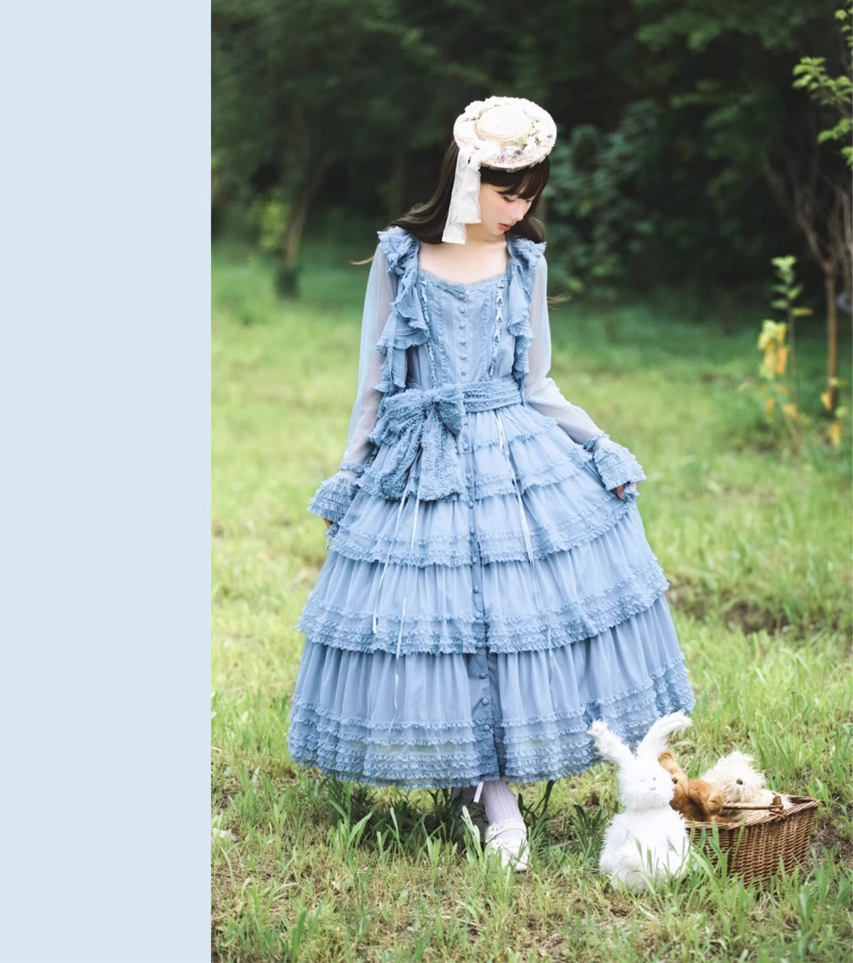 【受注予約~12/24】Lillian's Summer ジャンパースカート(タイプ1・ロング丈)【Spring Flower Language】