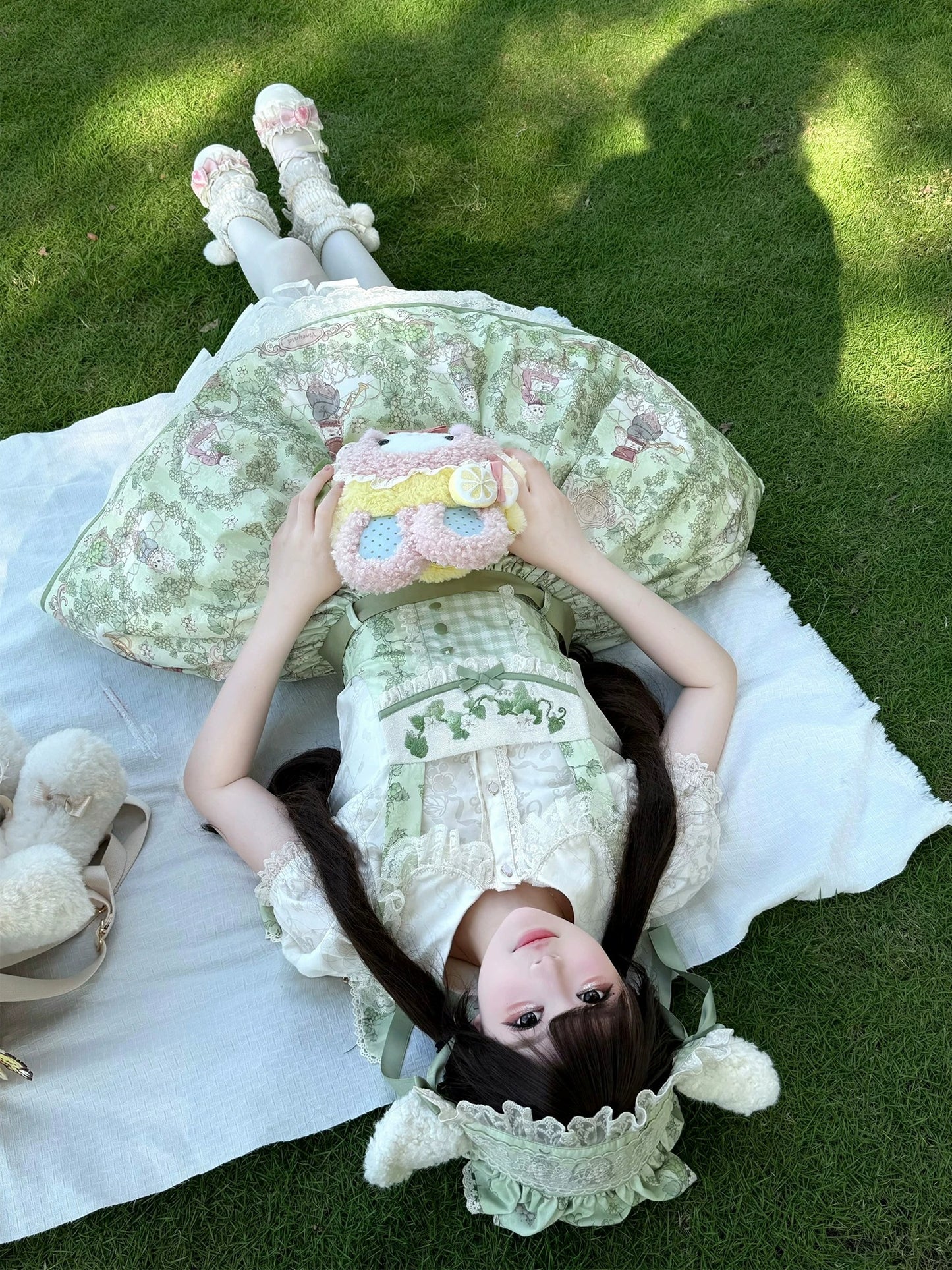 【受注予約~7/29】Vineyard Serenade サロペットスカート【TwilightCrush】