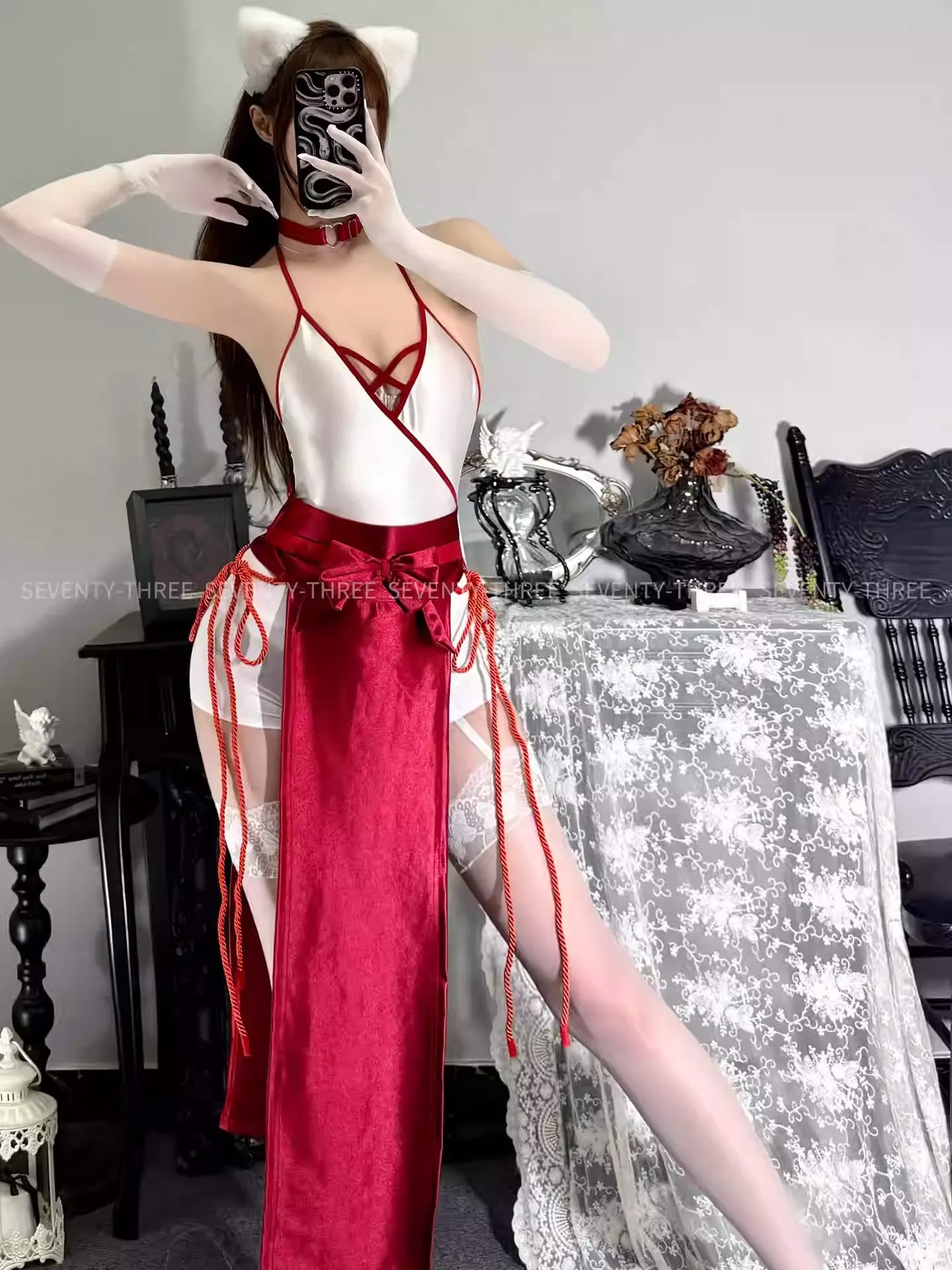 Moonlight Shrine Maiden One-Piece Set [SEVENTY-THHREE]