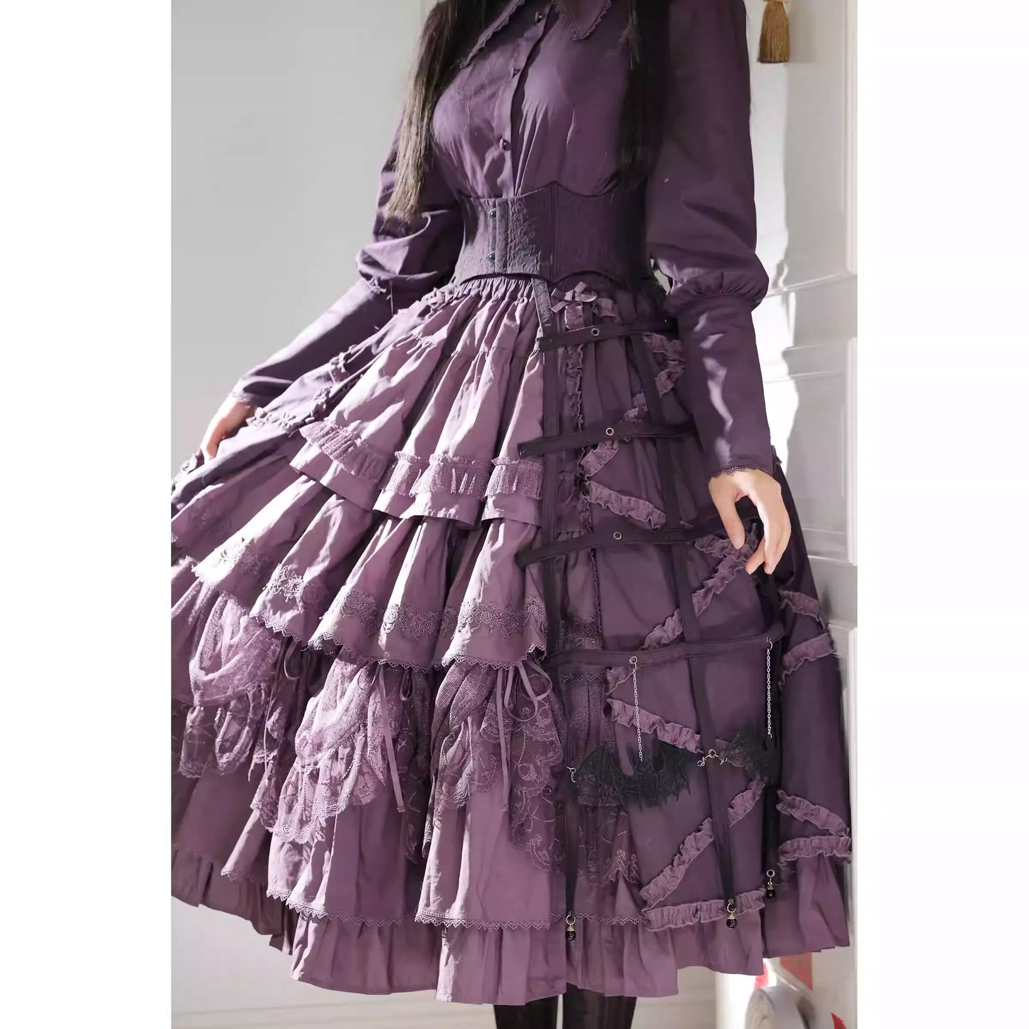 クリノリン型スカート飾り(蝙蝠レース)【Oblivion Street】