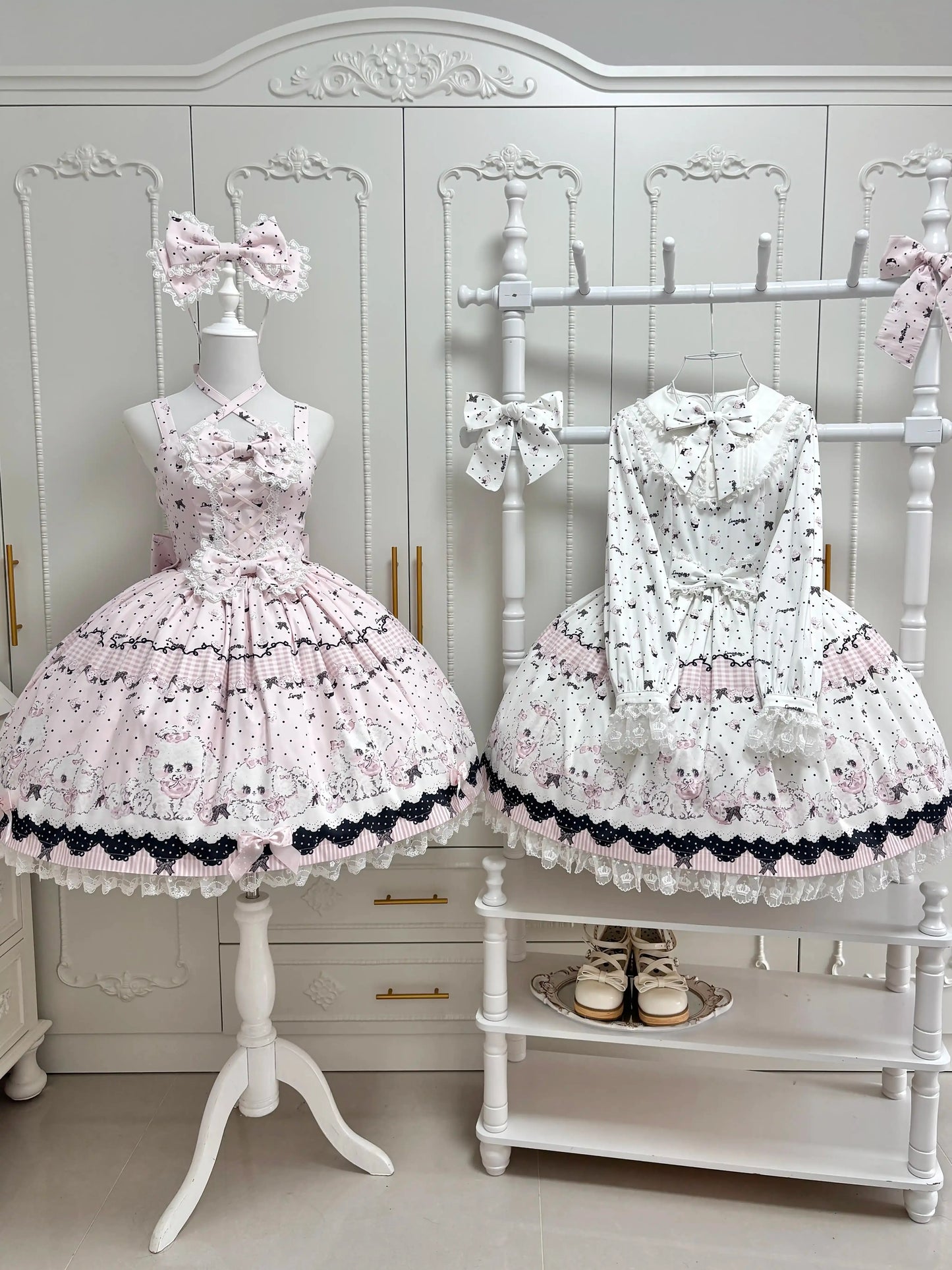 【受注予約~11/18】Polka Dot Puppy アクセサリー【兔果芋園】