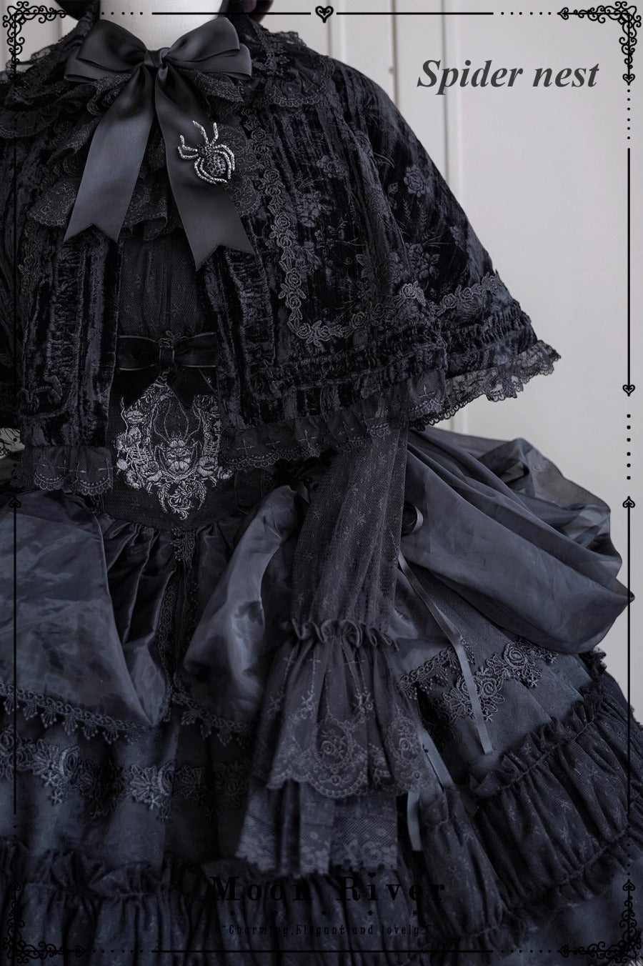 【受注予約~12/11】月光蜘蛛 ケープ・ボレロ【Moon River】