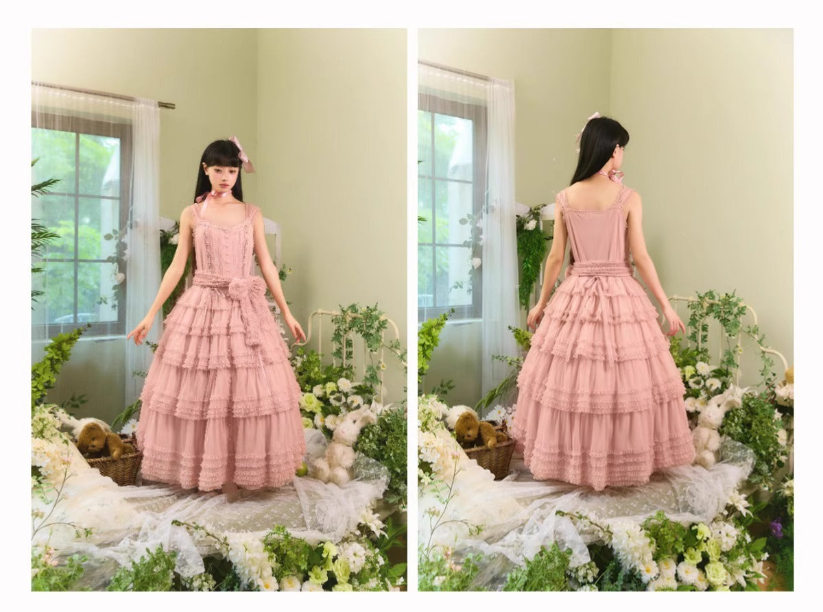 【受注予約~12/24】Lillian's Summer ジャンパースカート(タイプ1・ロング丈)【Spring Flower Language】